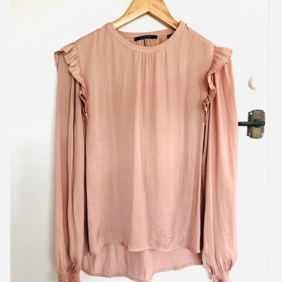 scotch and soda blush blouse ruffles maison scotch - Picture 2 of 3